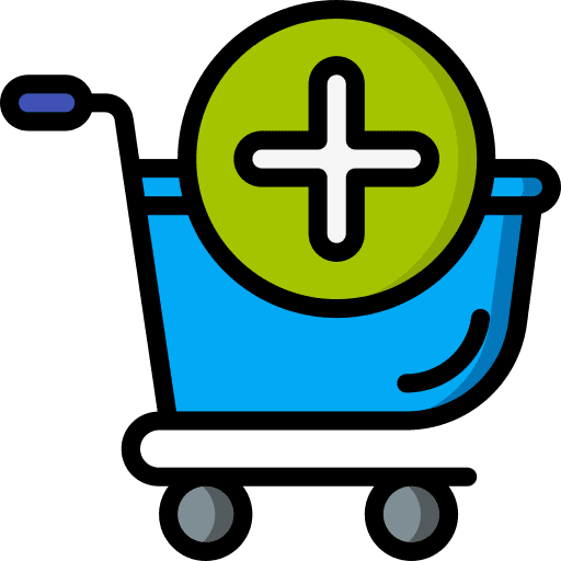 Add to cart mobile store shopping center supermarket icon