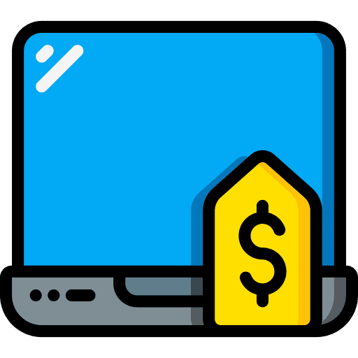 Laptop offer discount percentage icon