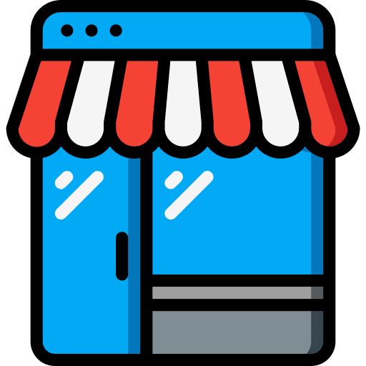 Online shop commerce and shopping shopping center shopping online icon