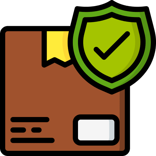 Package delivery box secure package icon