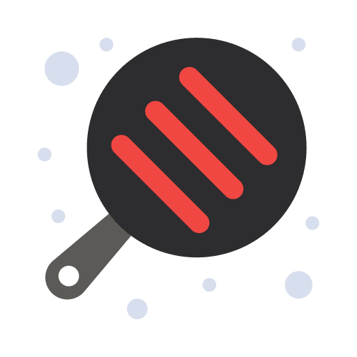 Pan food and restaurant tools kitchen utensils icon