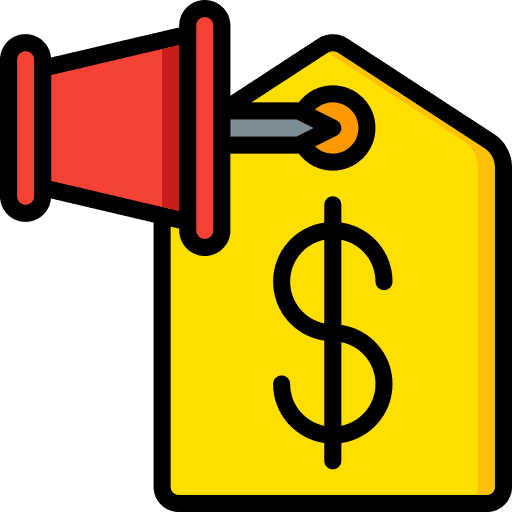 Price tag pin tag commerce and shopping icon