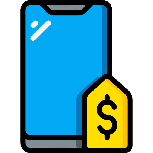 Smartphone smartphone sale commerce and shopping icon