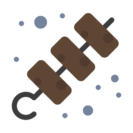 Bbq barbecue skewer bbq icon Bbq barbecue skewer bbq icon