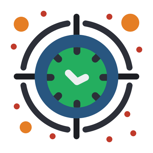 Target time and date shot clock icon