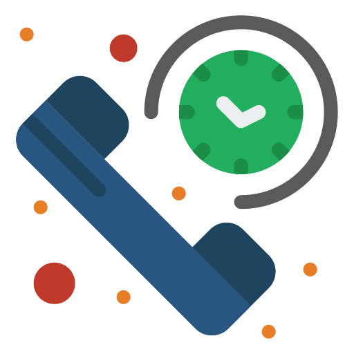 Telephone call technology communications time icon
