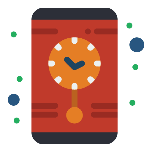 Wall clock decoration hour cuckoo clock icon
