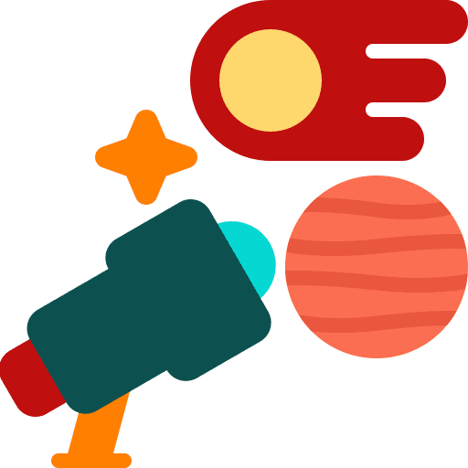 Astronomy astronomy telescope meteor icon