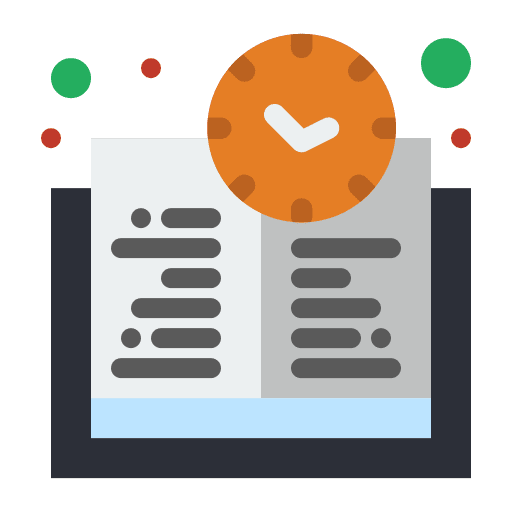 Book planning diary book icon