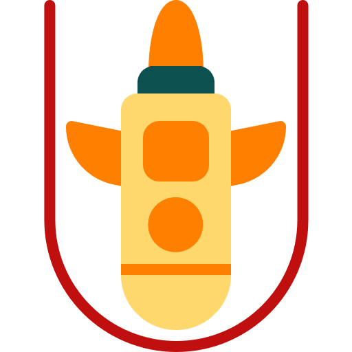Rocket transportation gravity galaxy icon