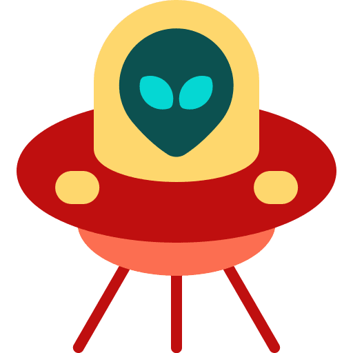 Ufo spaceship transportation ufo icon