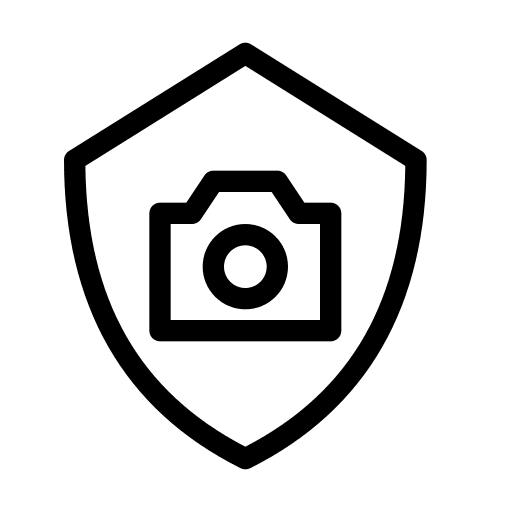 Camera encrypted photos camera icon