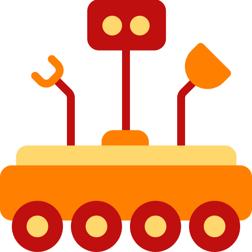 Mars rover transportation space mars rover icon