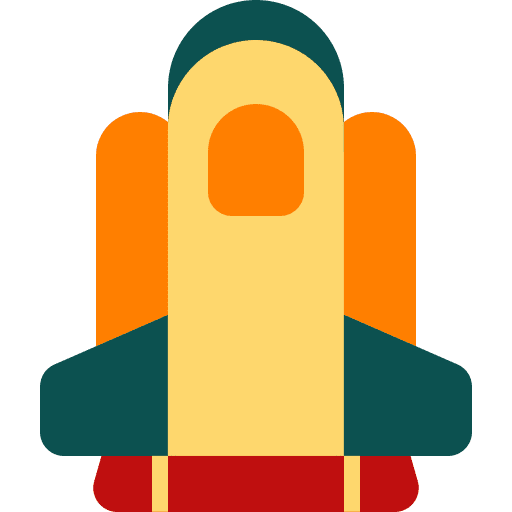 Rocket spaceship space satellite rocket icon
