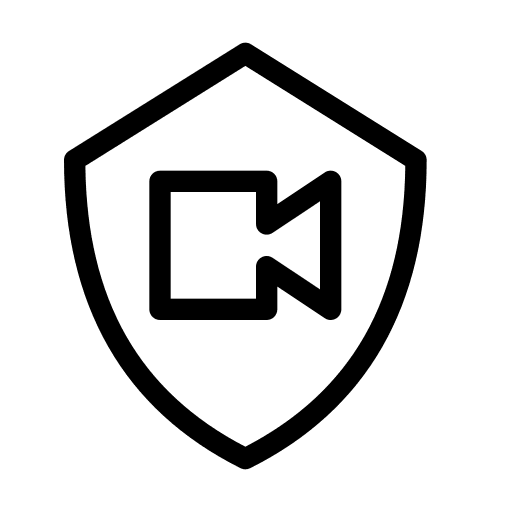 Video movie secure video icon