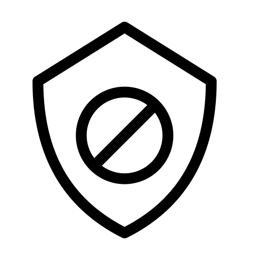 Cancel encrypted none remove icon