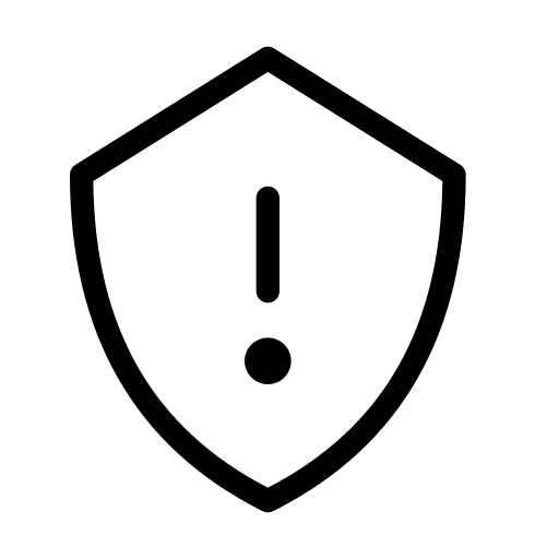Exclamation encrypted private error icon