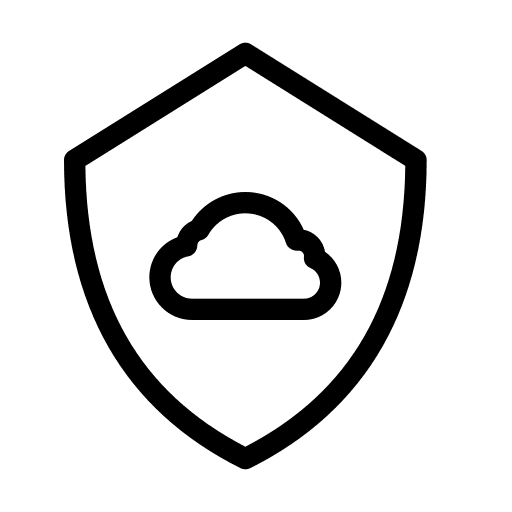 Cloud data shield private icon