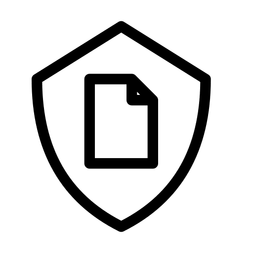File private privacy document icon
