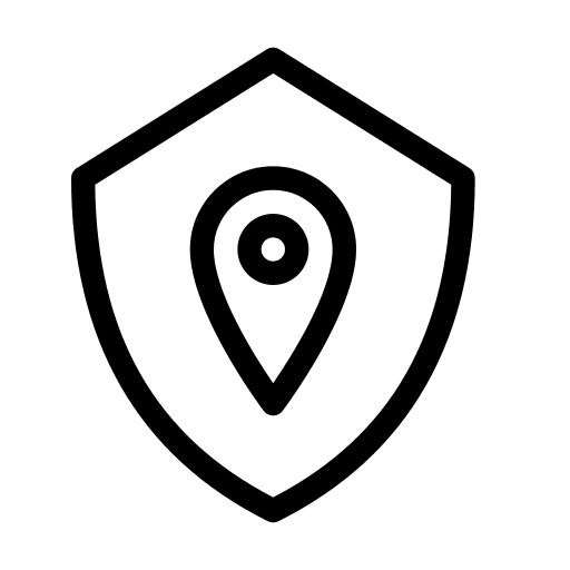 Location gps encryption pin icon