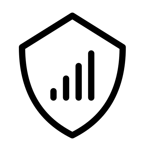Signal cellular privacy data icon