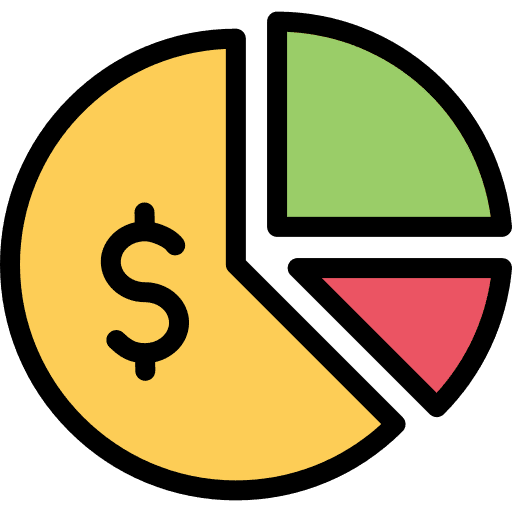 Pie chart stats pie chart business and finance icon