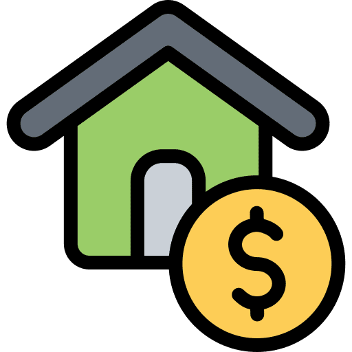 Real estate buy home real estate money icon
