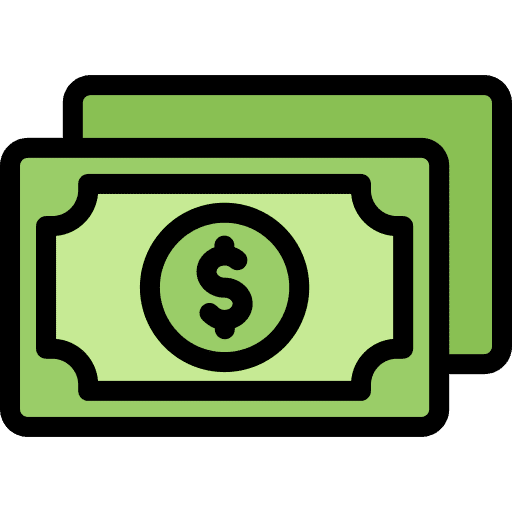 Banknotes cash dollar buck icon Banknotes cash dollar buck icon