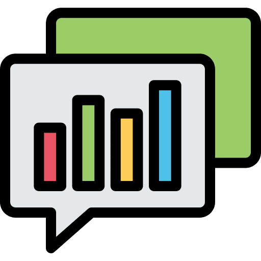 Consulting bar graph consultation coaching icon Consulting bar graph consultation coaching icon