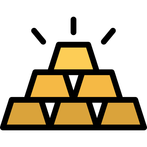 Gold gold ingots business and finance gold bars icon Gold gold ingots business and finance gold bars icon