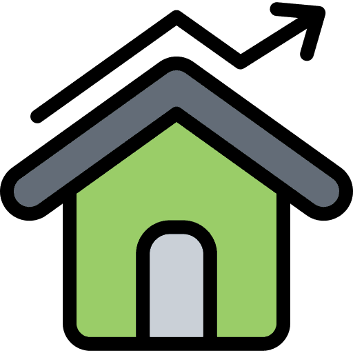 House property graph real estate icon House property graph real estate icon