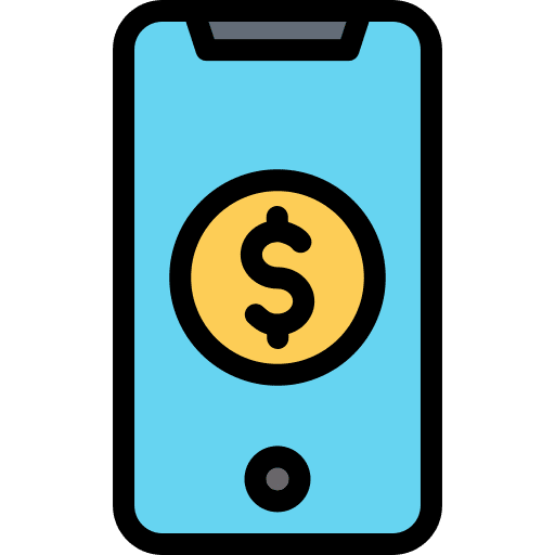Online payment mobile banking mobile phone smartphone icon Online payment mobile banking mobile phone smartphone icon