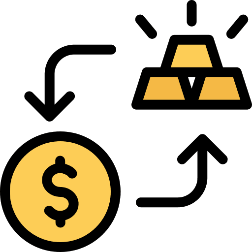 Return on investment return on investment dollar exchange icon Return on investment return on investment dollar exchange icon