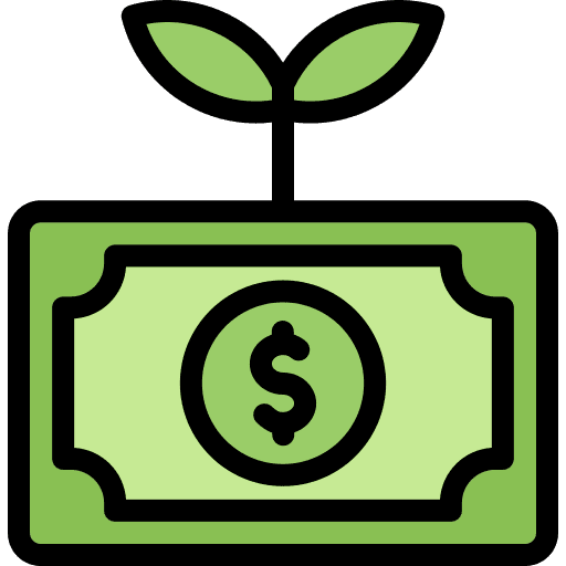 Return on investment money business and finance profit icon Return on investment money business and finance profit icon