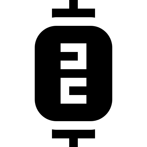 Lantern illumination light japanese lamp icon