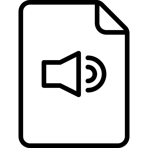 Audio file files and folders file document icon