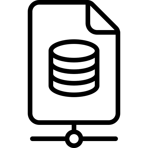 Database database storage document file icon