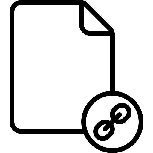 Link file files and folders website hyperlink icon