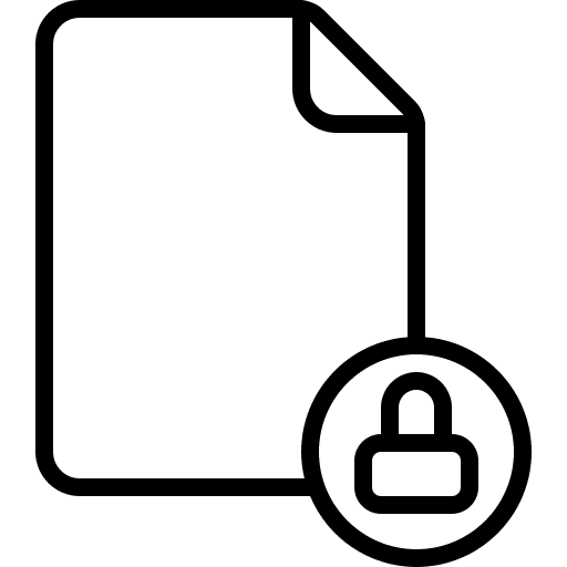 Locked encrpyted file encrypted encryption icon