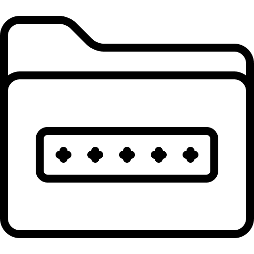 Password password folder document icon