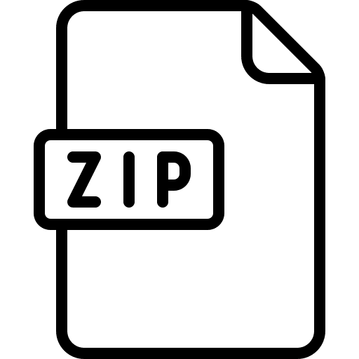 Zip file zip document zip file zip file format icon