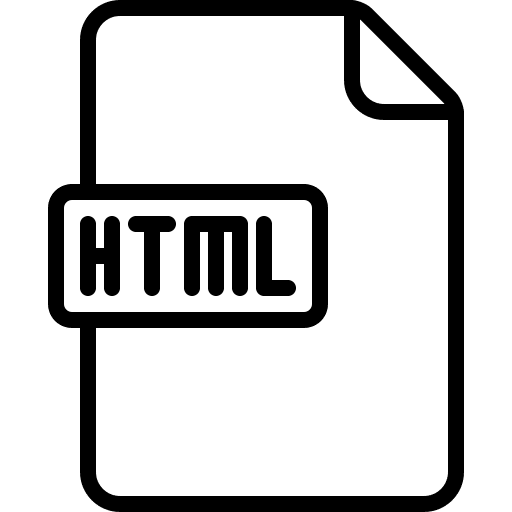 Html file file files and folders html file icon