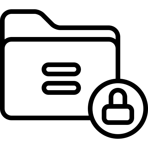 Lock file document locked icon