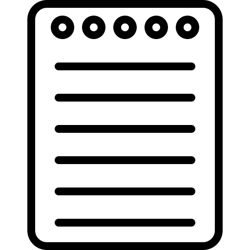 Note file note files and folders icon