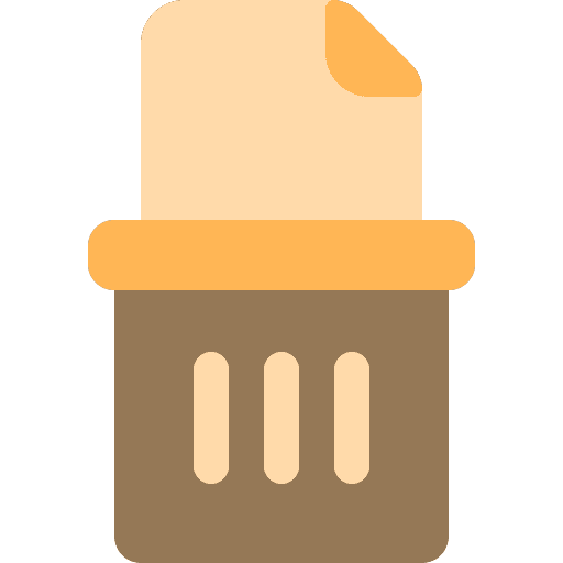 Delete file bin delete file icon