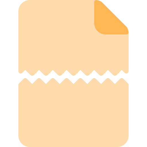 Paper shredder files and folders document paper shredder icon