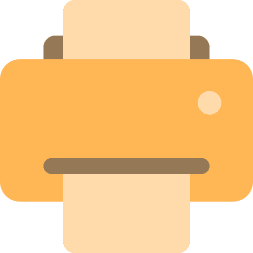 Print document file document printing icon