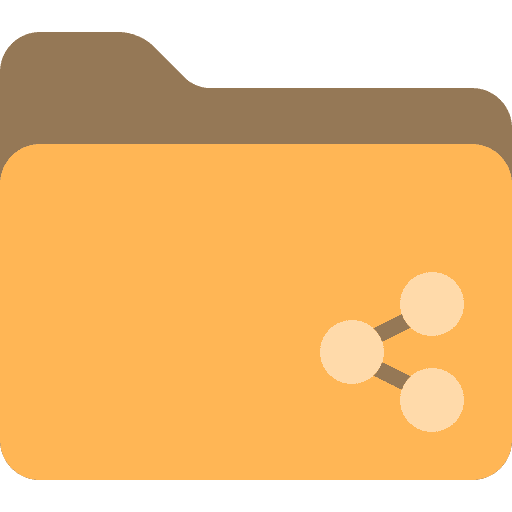 Shared folder share folder files and folders icon