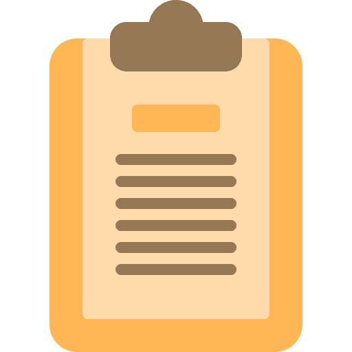 Clipboard report clipboard files and folders icon