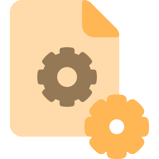 File management file gears settings gear icon icon